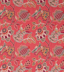 Paradiso Fabric by Jane Churchill Red Paradiso Fabric by Jane Churchill Red