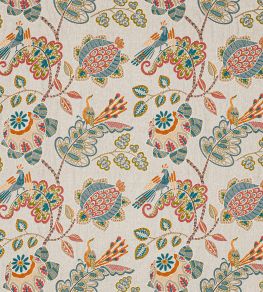 Paradiso Fabric by Jane Churchill Tomato/Slate Paradiso Fabric by Jane Churchill Tomato/Slate
