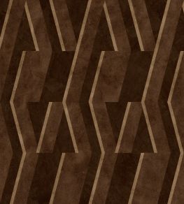 Parallels Wallpaper by Coordonne Chocolate Parallels Wallpaper by Coordonne Chocolate