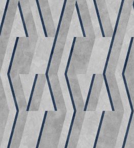 Parallels Wallpaper by Coordonne Navy Parallels Wallpaper by Coordonne Navy