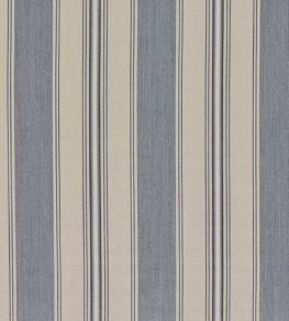 Parasol Stripe Fabric by Zoffany Denim/Stone
