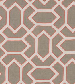 Paravento Fabric by Vanderhurd Coral/Moonstone Paravento Fabric by Vanderhurd Coral/Moonstone