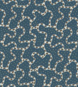 Parnham Fabric by Titley and Marr Prussian