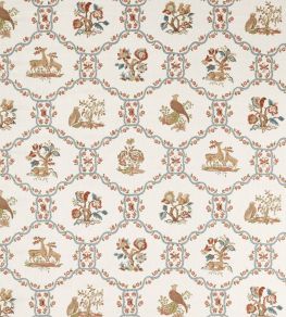 Partridge & Pear Fabric by Sanderson Porcelain/Blossom Partridge & Pear Fabric by Sanderson Porcelain/Blossom