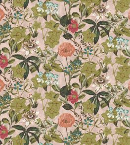 Passiflora Fabric by Clarke & Clarke Blush Passiflora Fabric by Clarke & Clarke Blush