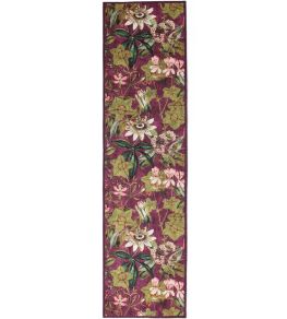 Passiflora Runner Rug by Clarke & Clarke Mulberry