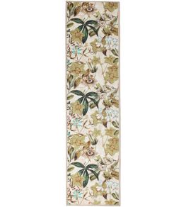 Passiflora Runner Rug by Clarke & Clarke Peaches & Cream