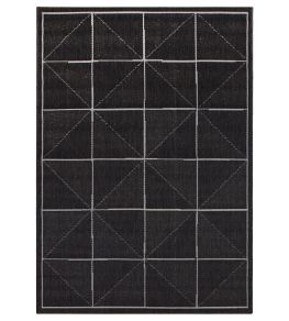 Patio Check Rug by Asiatic Charcoal Patio Check Rug by Asiatic Charcoal