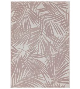 Patio Palm Rug by Asiatic Pink Patio Palm Rug by Asiatic Pink