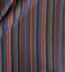 Patoli Stripe Fabric by Ian Sanderson Indigo