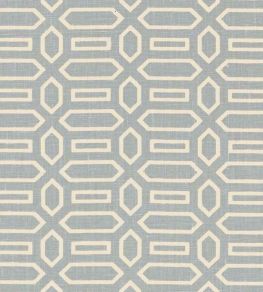 Pavilion Fabric by Schumacher Orpington Blue