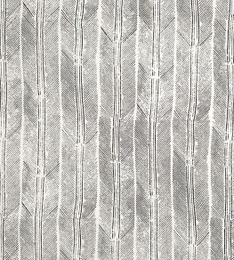 Peacock Fabric by Christopher Farr Cloth Charcoal