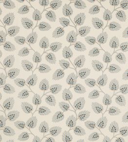 Peacock Leaf Fabric by Jane Churchill Blue Peacock Leaf Fabric by Jane Churchill Blue