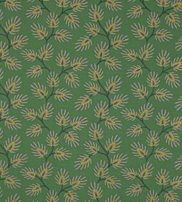Peacock Leaf Fabric by Jane Churchill Green Peacock Leaf Fabric by Jane Churchill Green
