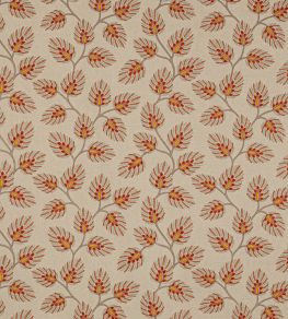 Peacock Leaf Fabric by Jane Churchill Terracotta Peacock Leaf Fabric by Jane Churchill Terracotta