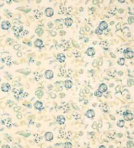 Pear & Pomengranate Fabric by Sanderson China/Blue