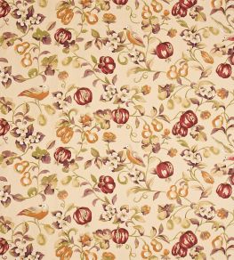 Pear & Pomegranate Fabric by Sanderson Mandarin/Damson Pear & Pomegranate Fabric by Sanderson Mandarin/Damson
