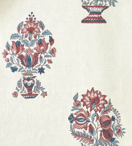 Pearmain Fabric by Ian Sanderson Rose Blue Pearmain Fabric by Ian Sanderson Rose Blue