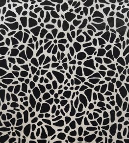 Pebble Flock Wallpaper by 1838 Wallcoverings Jet Pebble Flock Wallpaper by 1838 Wallcoverings Jet