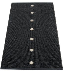 Peg Rug by Pappelina Black/Linen Peg Rug by Pappelina Black/Linen