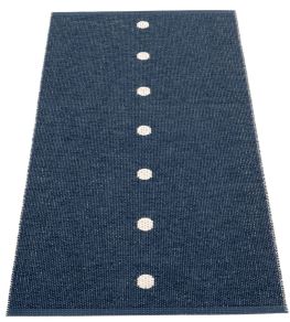 Peg Rug by Pappelina Dark Blue/Vanilla