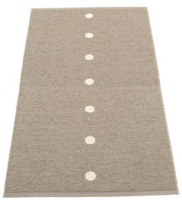 Peg Rug by Pappelina Dark Linen/Vanilla