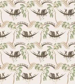Peggy Fabric by Nina Campbell Green/Ivory Peggy Fabric by Nina Campbell Green/Ivory