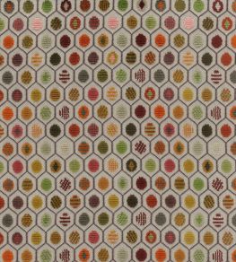 Pelangi Velvet Fabric by Osborne & Little Rust/Olive/Mocha Pelangi Velvet Fabric by Osborne & Little Rust/Olive/Mocha