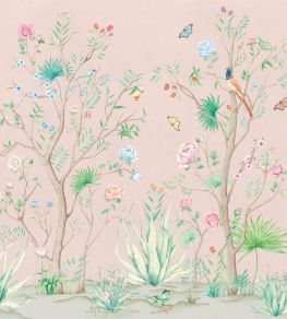 Peonies Mural by Coordonne Rose Peonies Mural by Coordonne Rose