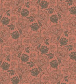 Peony Wallpaper by Farrow & Ball Red Earth / Salon Drab Peony Wallpaper by Farrow & Ball Red Earth / Salon Drab