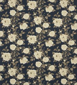 Peony Tree Fabric by Sanderson Blue/Primrose