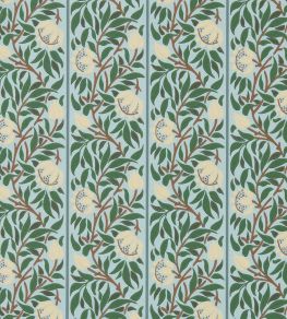 Peony Trellis Wallpaper by Morris & Co Soft Blue/Nettle