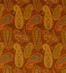 Peregrine Paisley Velvet Fabric by Mulberry Home Spice Peregrine Paisley Velvet Fabric by Mulberry Home Spice