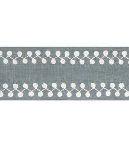 Perla Tape Trimming by Thibaut Slate Perla Tape Trimming by Thibaut Slate