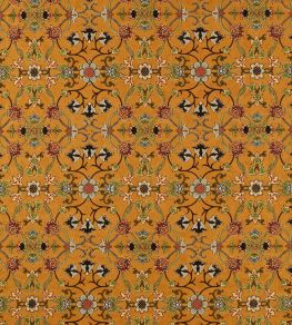 Persian Scroll Embroidery Fabric by Morris & Co Ochre Persian Scroll Embroidery Fabric by Morris & Co Ochre