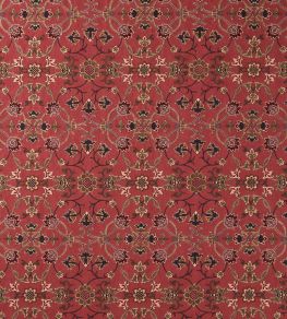 Persian Scroll Embroidery Fabric by Morris & Co Plum Persian Scroll Embroidery Fabric by Morris & Co Plum