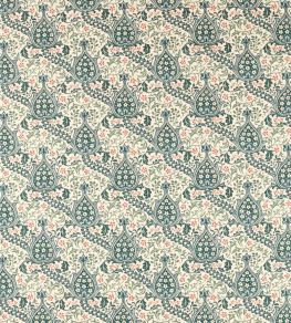 Persian Tulip Fabric by Morris & Co Teal