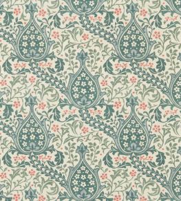 Persian Tulip Wallpaper by Morris & Co Teal Persian Tulip Wallpaper by Morris & Co Teal
