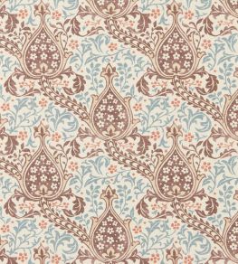 Persian Tulip Wallpaper by Morris & Co Umber/Mineral Blue Persian Tulip Wallpaper by Morris & Co Umber/Mineral Blue