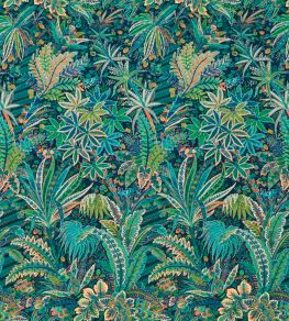 Persian Voyage in Majorelle Fabric by Liberty Palm Green