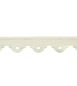 Peyton Embroidered Border Trimming by Samuel & Sons Cream