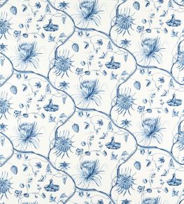Phaedra Toile Fabric by Zoffany Indigo Phaedra Toile Fabric by Zoffany Indigo