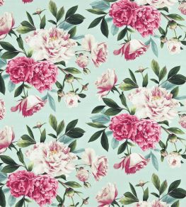 Phoebe Fabric by Zoffany Sky/Pink Phoebe Fabric by Zoffany Sky/Pink