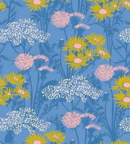 Picnic Wallpaper by Coordonne Blue Picnic Wallpaper by Coordonne Blue
