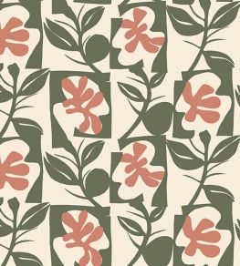Pienet Naatit Wallpaper by Marimekko Green Pienet Naatit Wallpaper by Marimekko Green