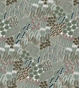 Pieni Letto Wallpaper by Marimekko Green Pieni Letto Wallpaper by Marimekko Green