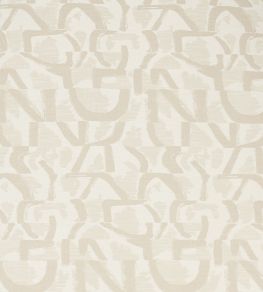 Piero Jacquard Fabric by Clarke & Clarke Linen Piero Jacquard Fabric by Clarke & Clarke Linen