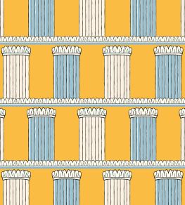 Pillars Wallpaper by Ottoline Yellow Pillars Wallpaper by Ottoline Yellow