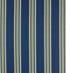 Pimlico Stripe Fabric by Morris & Co Indigo/Forest