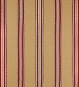 Pimlico Stripe Fabric by Morris & Co Ochre/Crimson